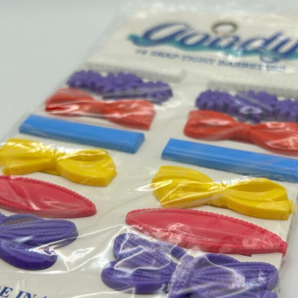 Vintage Goody Snap-Tight Barrettes 14 Count NIP Made in USA 80s Hair Clips - Picture 5 of 5
